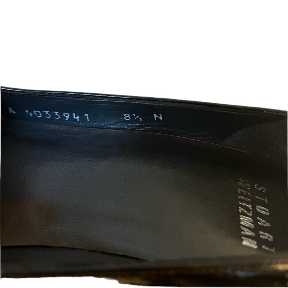 Stuart Weitzman Black Patent Leather Pumps 8.5N - Picture 6 of 8